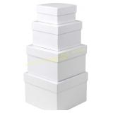 Briful Square Gift Boxes with Lids (Set of 4)