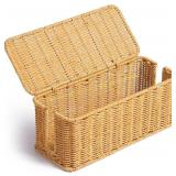 YECAYE Handwoven Rattan Cable Organizer Box