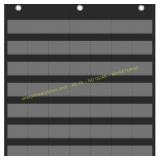 Yoink Calendar Pocket Chart, 45 Pockets, Black