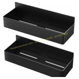 Magnetic Fridge Shelves, 4 ct. Black/White