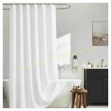 Awellife White Extra Long Shower Curtain 84"