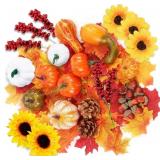 Halloween Pumpkin & Gourd Decoration Set