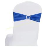 Howhic Spandex Chair Sashes Royal Blue