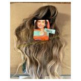 Sally Hansen bleach cream, blonde & brown wig