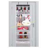 VICTORICH Grey Over-the-Door Organizer