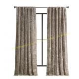 Taupe Beige Lush Crush Velvet Curtains 50x96