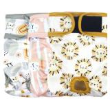 Langsprit Washable Female Dog Diapers (3 Pack)