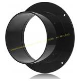 HOXHA 6  Duct Connector Flange, Plastic, Black