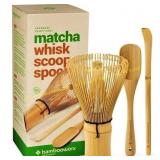 BambooWorx Matcha Whisk Set: Chasen, Chashaku