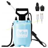 EVIKA Battery Powered Sprayer, 1 gal, Blue
