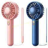 Warmco Mini Portable Fan 2-Pack, 3-Speed