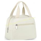 HORJONES Womens Lunch Bag Reusable Tote (gray)