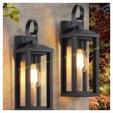 SNRU Outdoor Wall Sconces 2-Pack - Waterproof