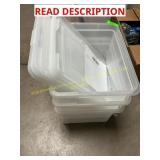 3 ct. plastic file boxes with lids