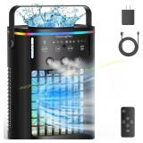 Portable AC with Remote, 3 Speeds, Mist