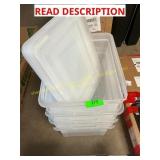 4 ct. plastic storage containers with lids