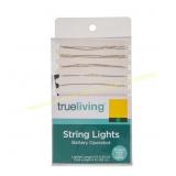 4Ct True Living Battery String Lights, 5 ft
