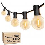 VerRon 100FT LED G40 Globe Lights, Warm White