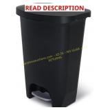 Glad 13 Gal Trash Can with Odor Lid Black