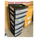 6 drawer plastic organizer