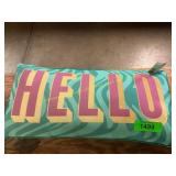 Hello Decorative Pillow