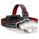 Victoper Rechargeable Headlamp, 8 LED