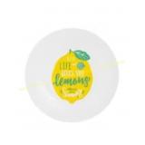 12Ct Lemon White Side Plate