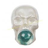 3Ct Halloween Skull Blowing Gum D cor