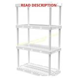 Gracious Living 4-Shelf Knect-A-Shelf, White