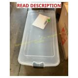 2 ct. plastic under bed storage with lids