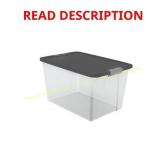 64-Qt Clear Latching Storage (2-pack)