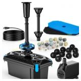 POPOSOAP RGB Pond Filter with Pump (660GPH)