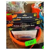 Halloween Basket & Paint Set