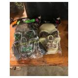 2ct Light Up Skull Mask