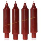MAITREYA Red Taper Candle 6.5" 4 Pack