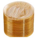 Festiva Gold Glitter Flatware Only