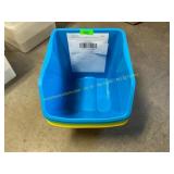 3 ct. 3 gallon stackable bin no lids