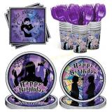 Wednesday Party Plates & Napkins Set (24)