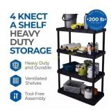 Gracious Living XL 4-Shelf Storage Unit 35x24x56
