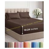 Extra Deep Fitted Sheet, Size Unknown