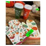 2Ct Coffee Cups & Oven Mitts