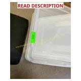 3 ct. plastic storage containers with lids