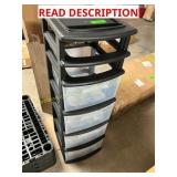 6 drawer plastic organizer