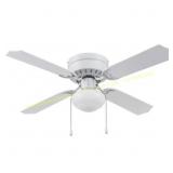 Portage Bay Cherry Hill 42" White Fan with LED