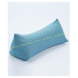 EDMILE Buckwheat Neck Pilllow, 15"x5", Blue