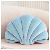 XIAIJIA Seashell Throw Pillow 14x11 Blue