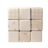 KIDKII 9-Piece Mini Builder Foam Blocks, Beige