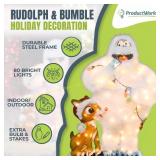 ProductWorks 32" Rudolph & Bumble Decor