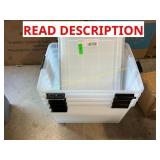 4 ct. plastic storage totes with lids