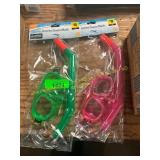 Green + Pink Snorkel Sets